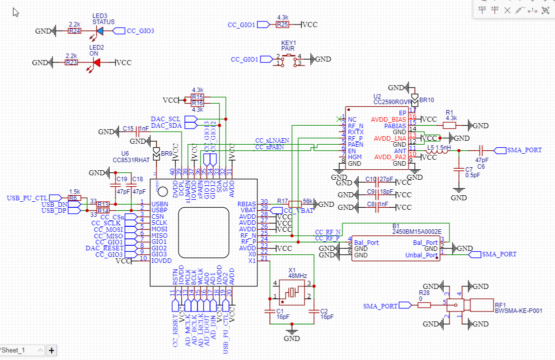 CC8531: No data on the I2S data lines - Other wireless 