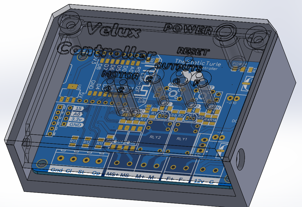Controller case + PCB